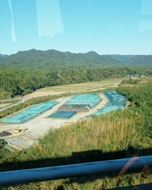 除染廃棄物仮仮置き場