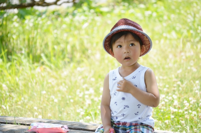 草原の男の子