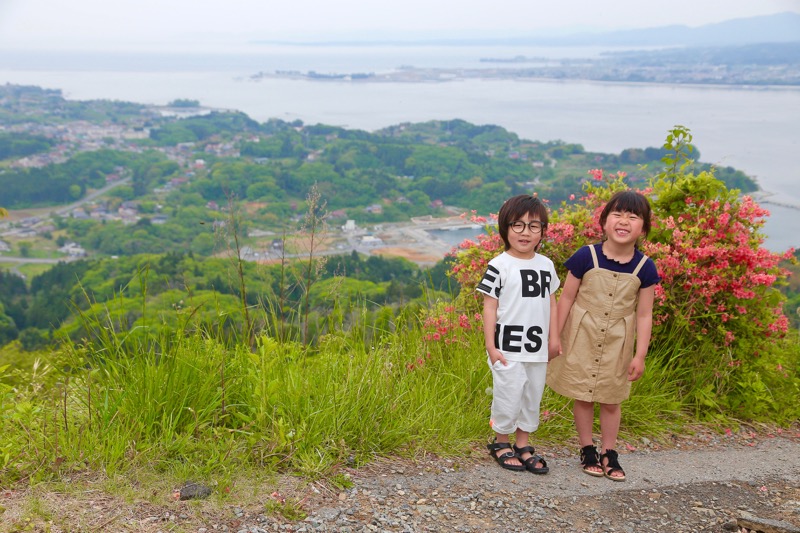 亀山での撮影