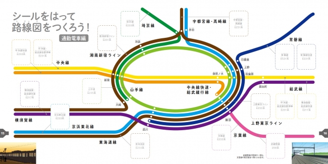 東京の路線図