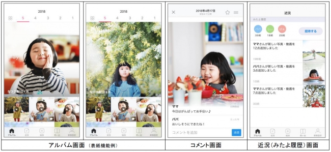 家族アルバム みてね画面イメージ