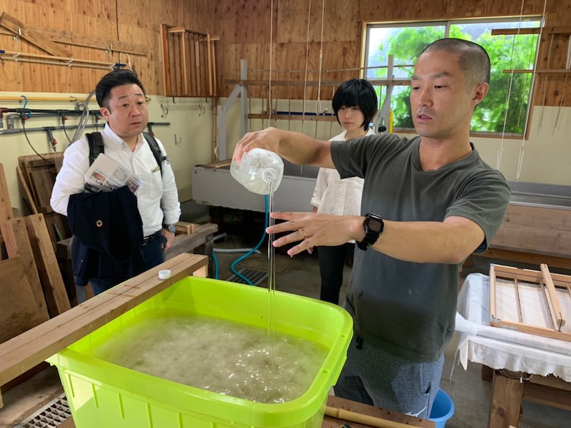 遠野和紙工房学舎 和紙の作り方