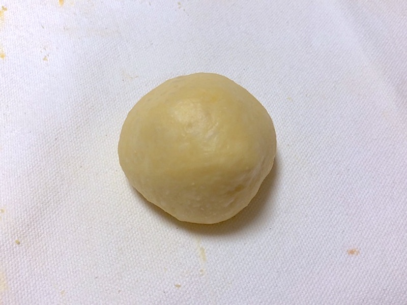 丸めた生地