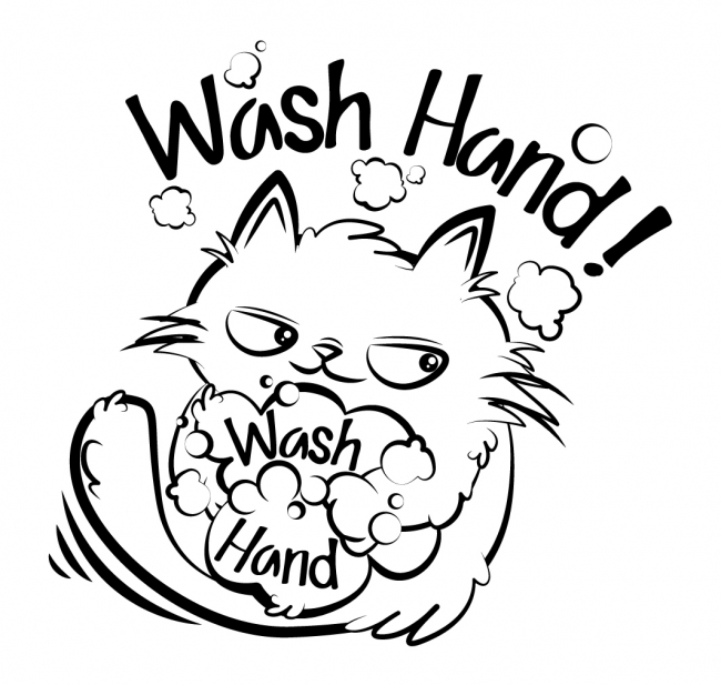 Wash Hand（手を洗ってください）