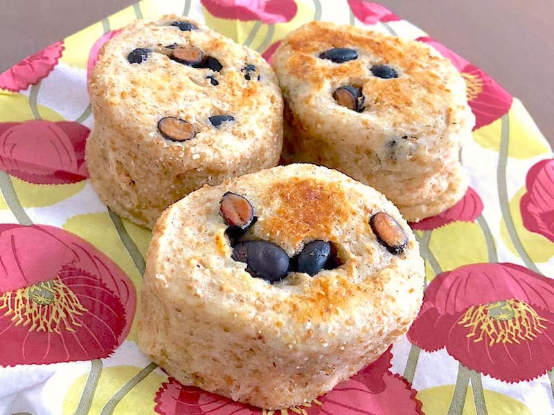 ほっこり全粒粉黒豆ブレッド完成