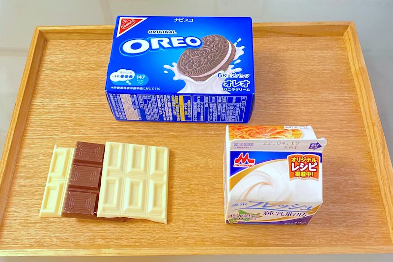 トリュフチョコレートの材料