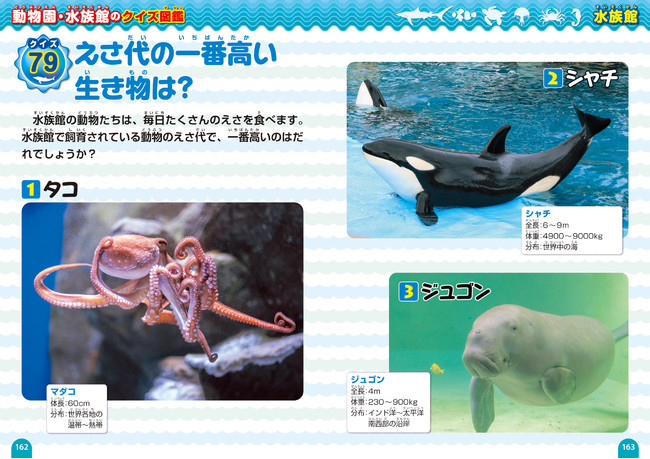 『動物園・水族館のクイズ図鑑』の中身