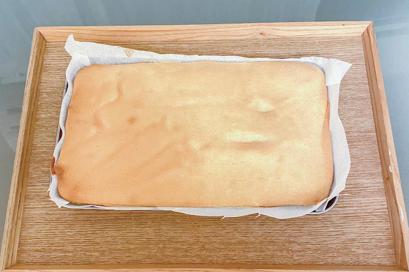 米粉のプチロールケーキの作り方